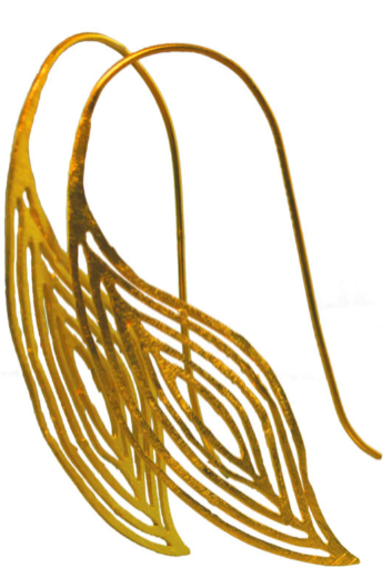 Euro Gold Loose Leaf Earrings | Melanie Woods