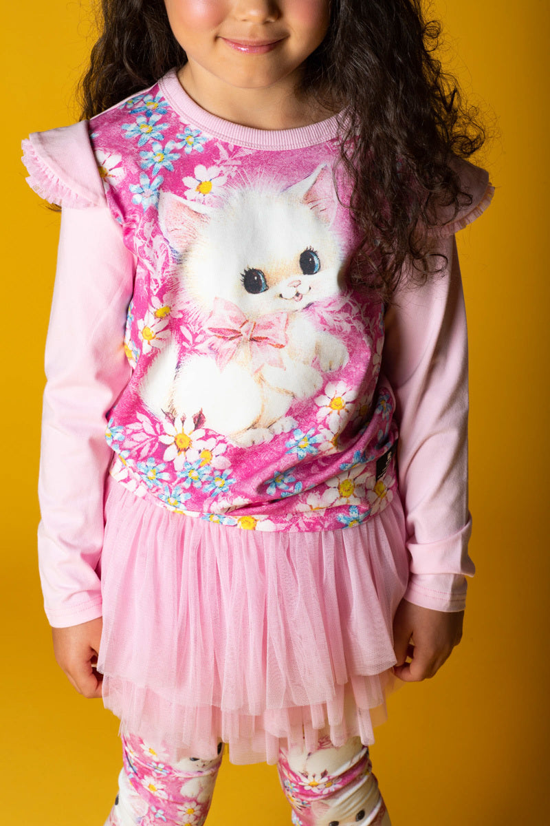 ROCK YOUR BABY | WHITE KITTEN T-SHIRT