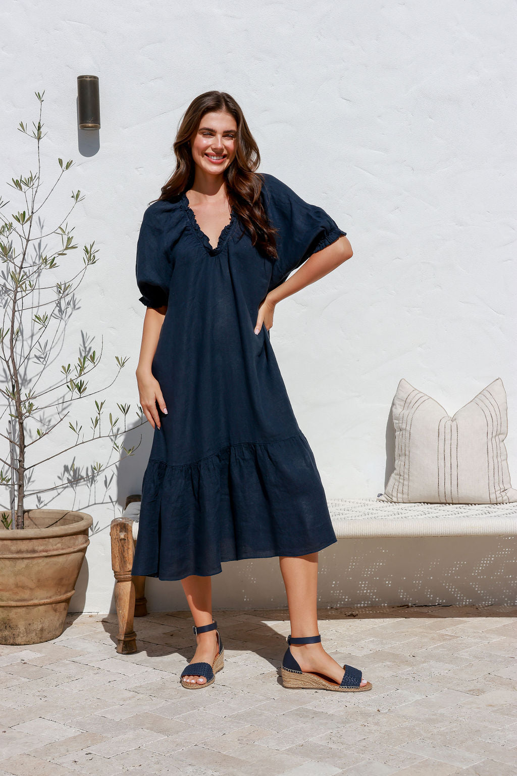 THE ITALIAN CARTEL | JENNY DRESS - NAVY