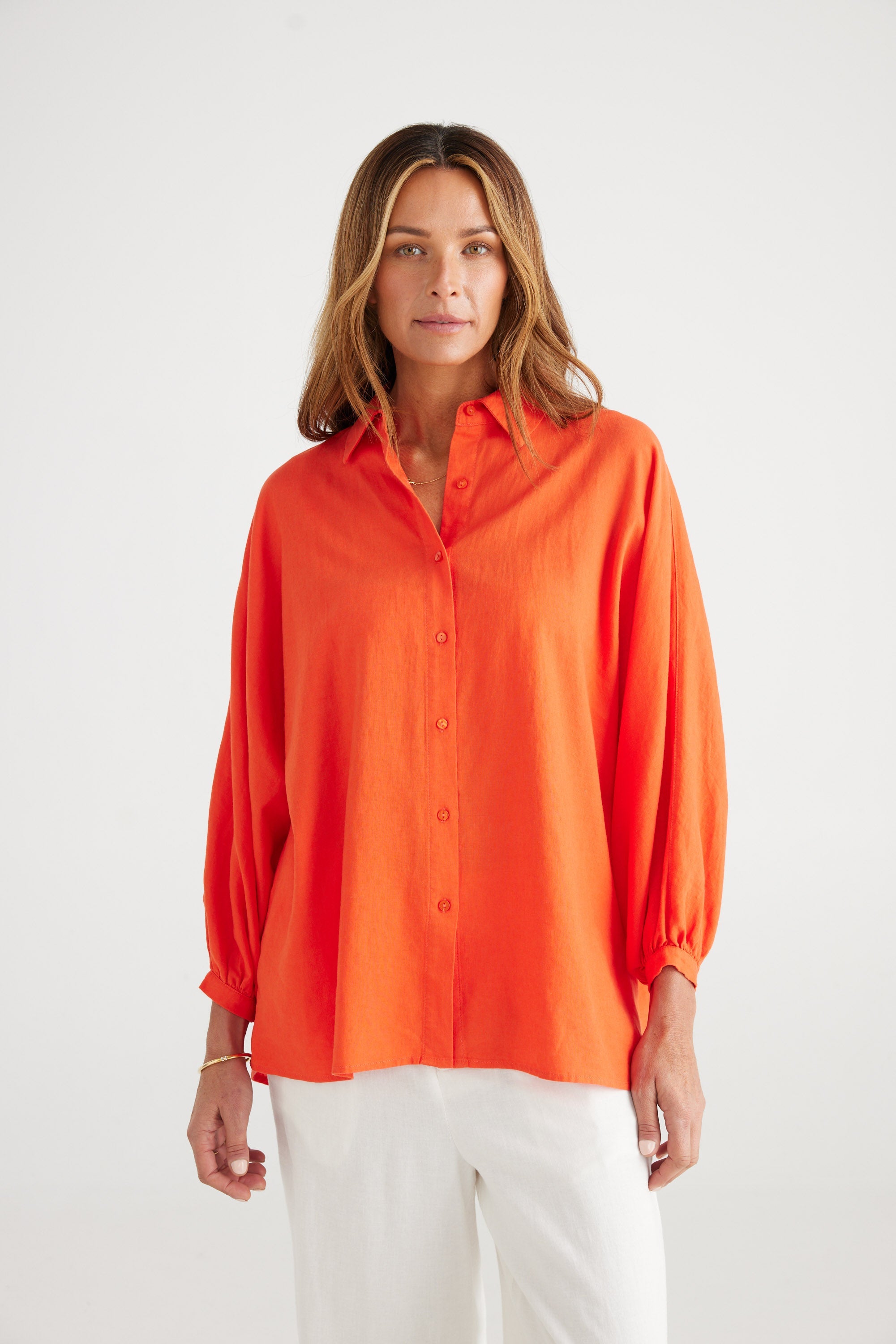 Brave + True - Monty Shirt | Mandarin