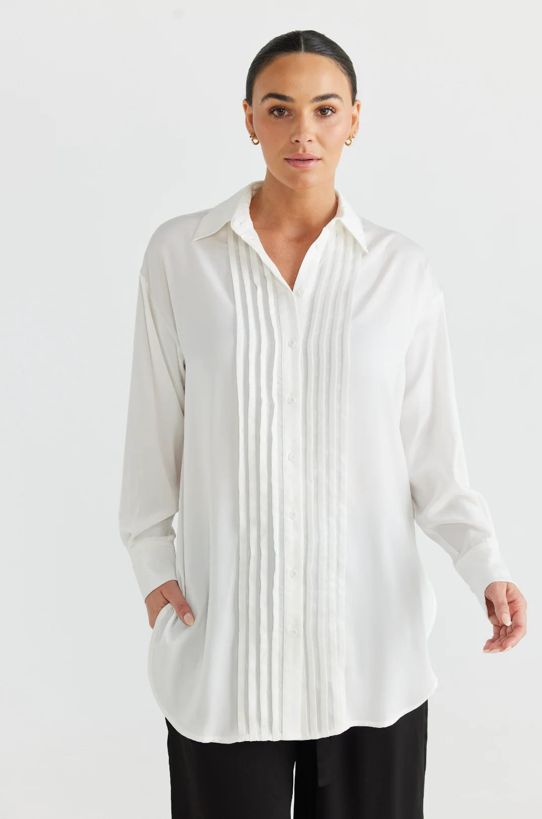 Brave + True Langford Shirt | White