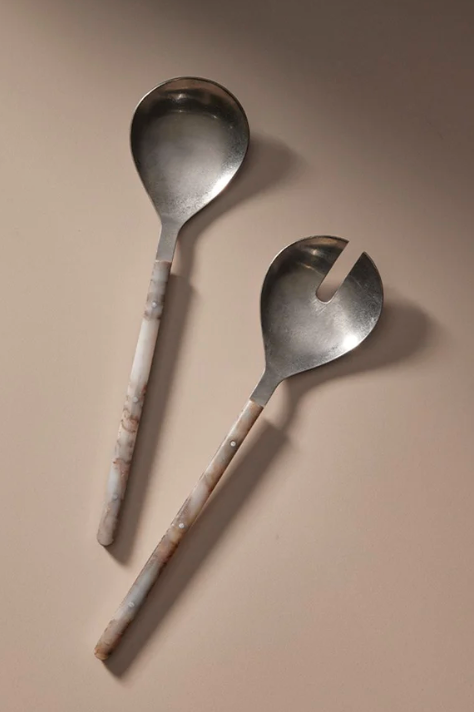 SCOUT SALAD SERVERS | TORTOISE