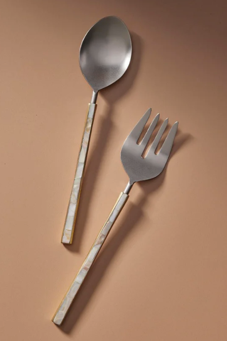 PEARL SALAD SERVERS