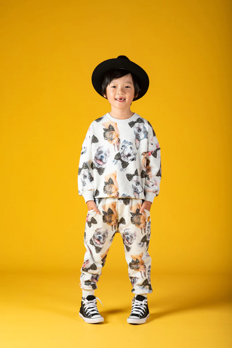 ROCK YOUR BABY |BLACK TIE PUPS TRACKPANTS