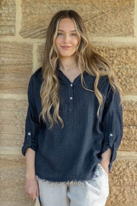 ITALIAN CARTEL | GABI TOP - NAVY
