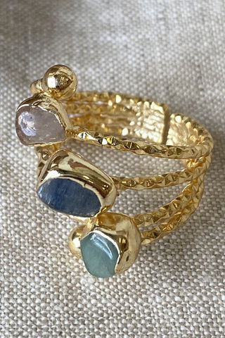 Fedor Double Stone Cuff Bracelet