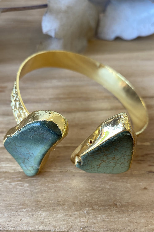 Fedor Double Stone Cuff Bracelet