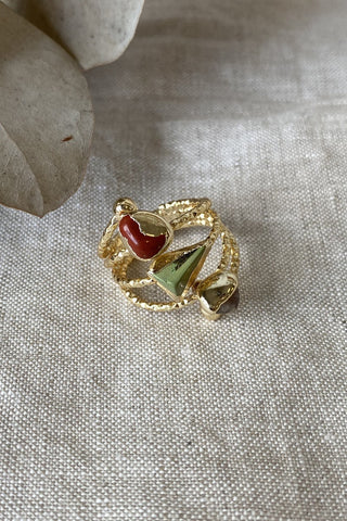 Fedor Double Stone Cuff Bracelet