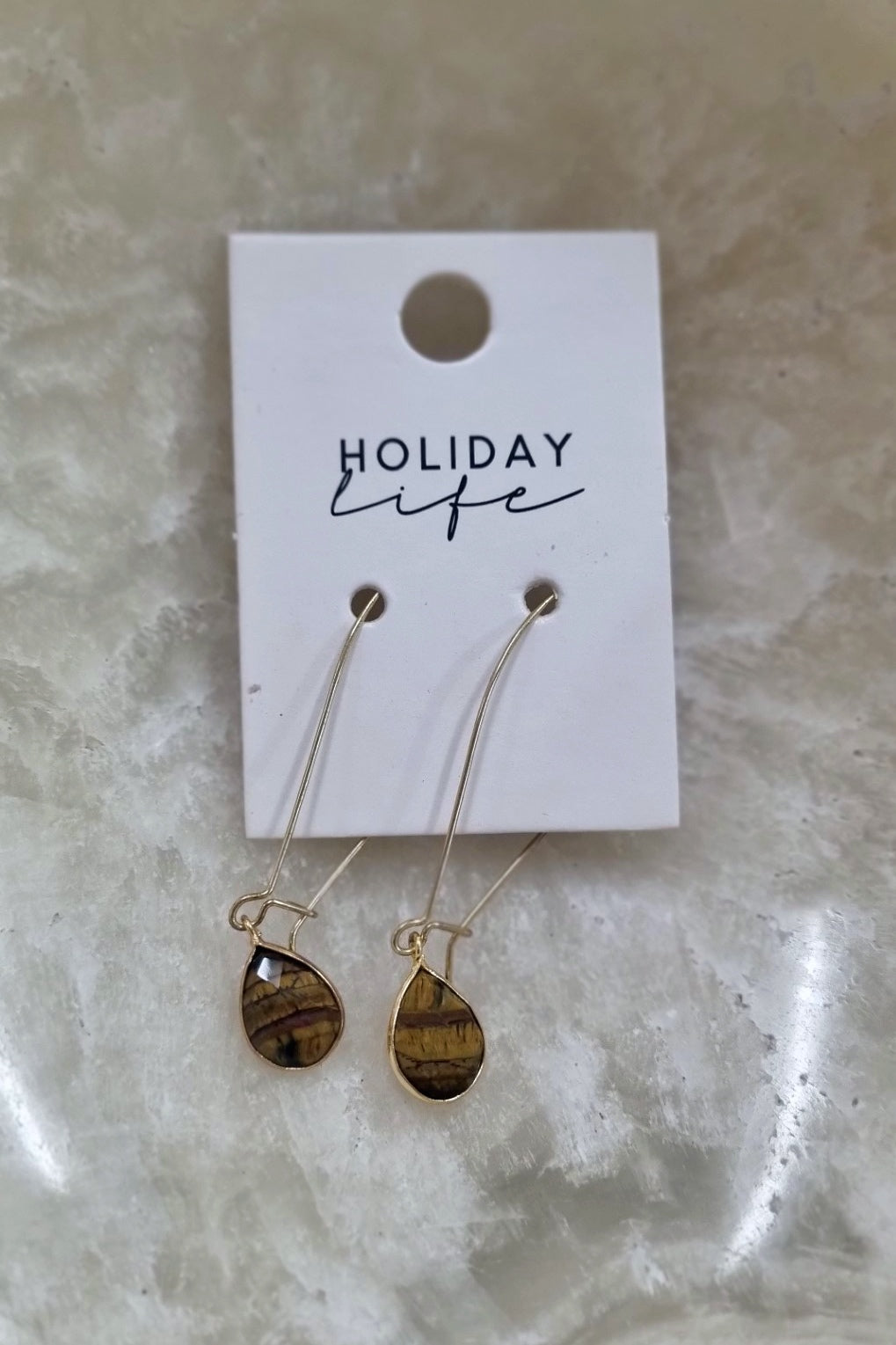 HOLIDAY Kinney Earrings | Tigers Eye