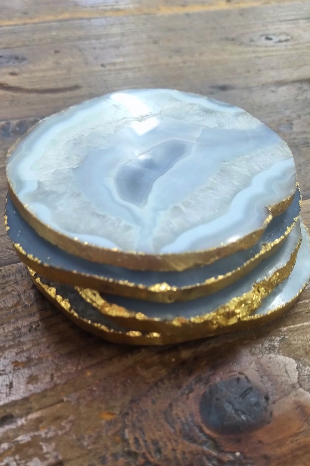 CRYSTAL COASTER SET | MOONSTONE .1