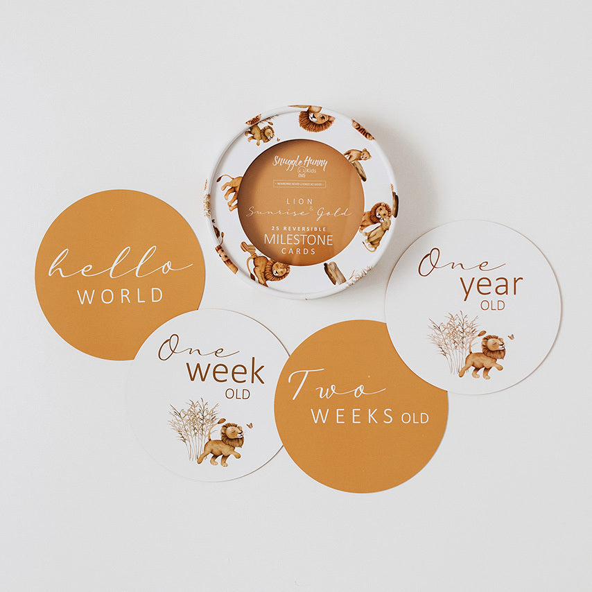 SNUGGLE HUNNY LION & SUNRISE MILESTONE CARDS