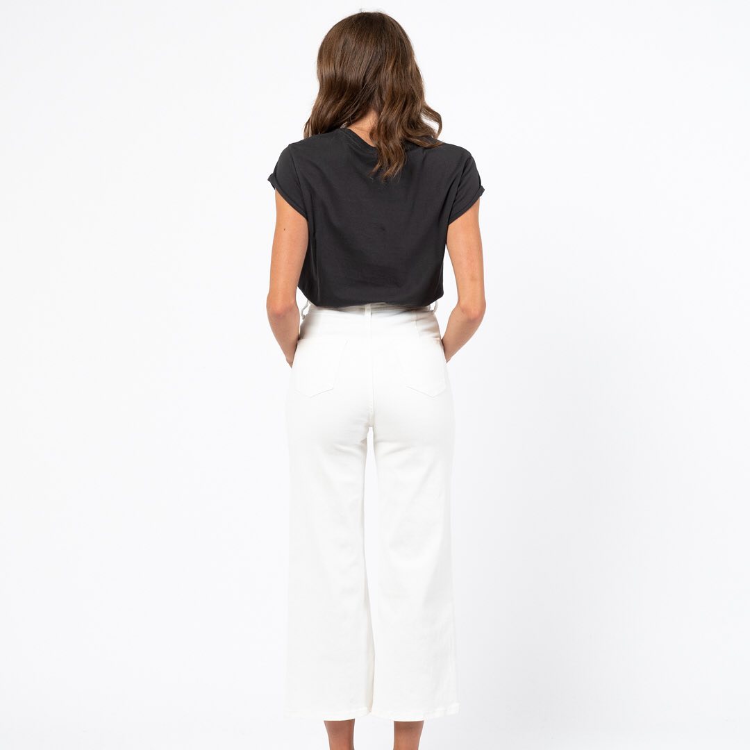 Paper Heart Vintage Flare Jeans - White