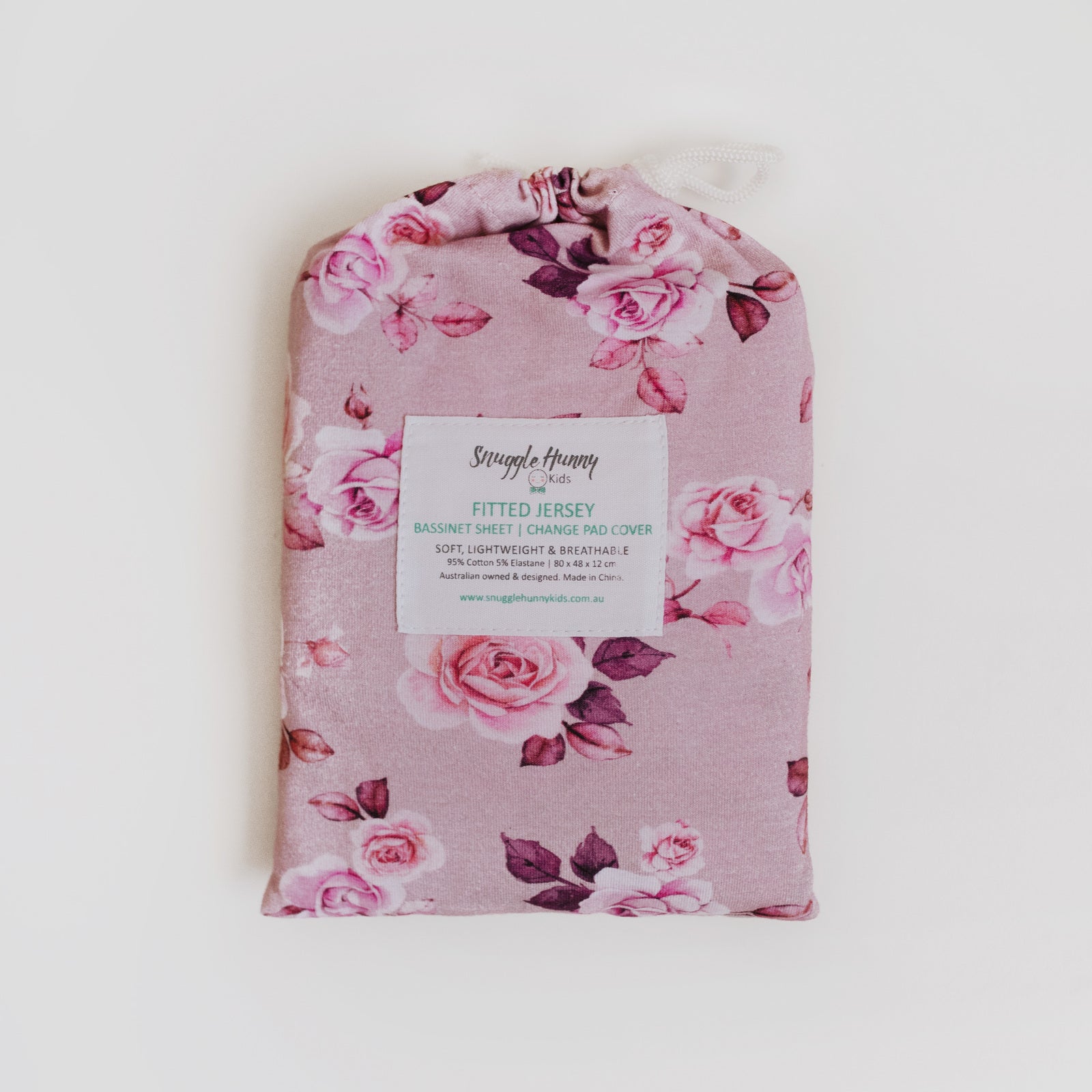 SNUGGLE HUNNY BLOSSOM | Fitted Bassinet Sheet/Change Pad Cover
