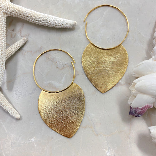 Euro Gold Eclipse Earrings | Melanie Woods