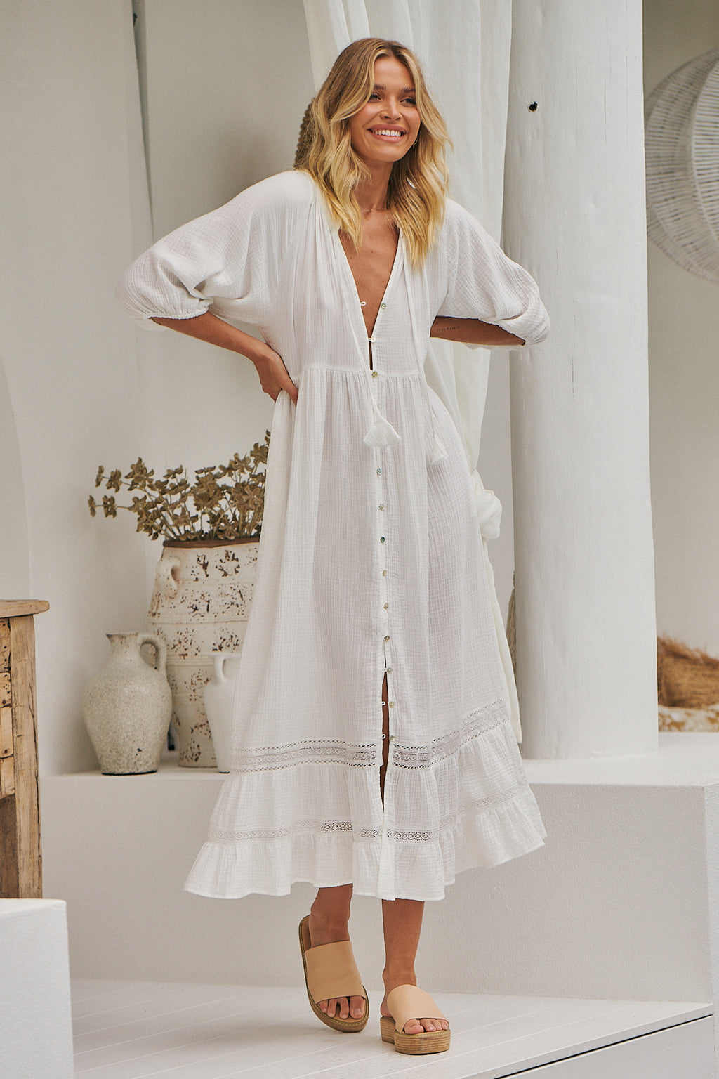 JAASE NAYA MIDI - WHITE QUINCY