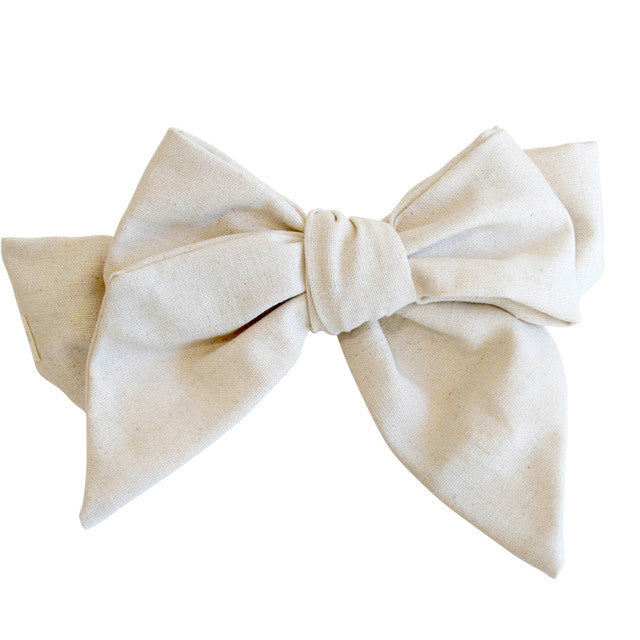 Alimrose | Linen Head Bow Natural