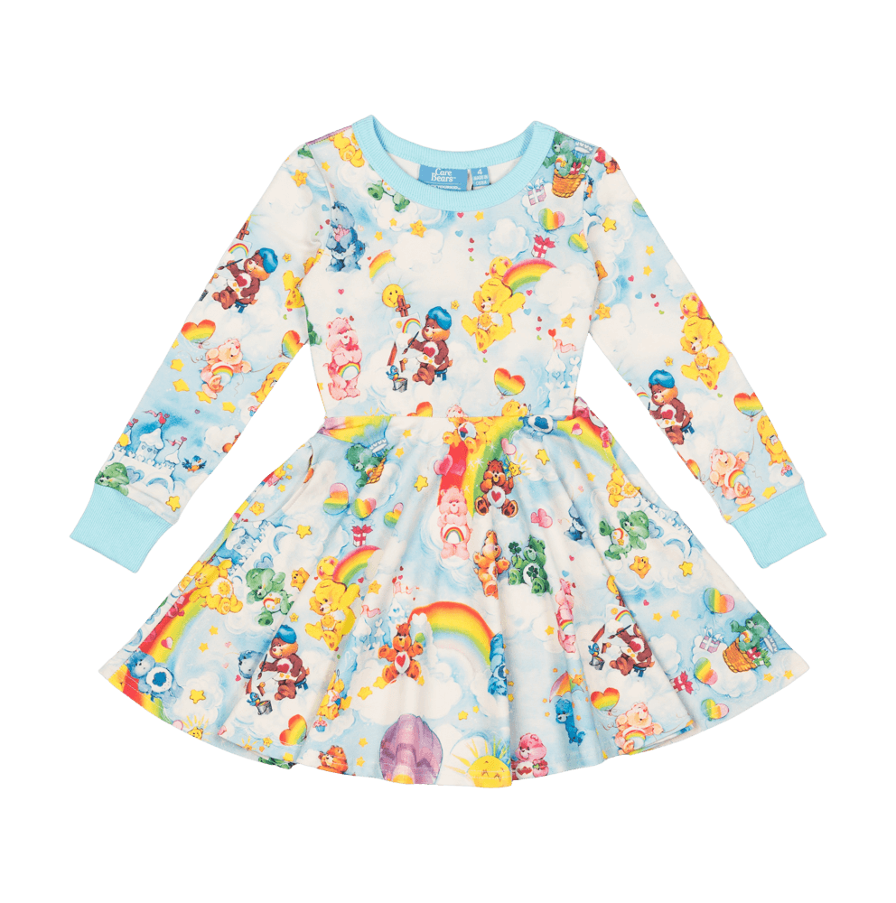 ROCK YOUR KID REACH FOR THE STARS LS WAISTED DRESS