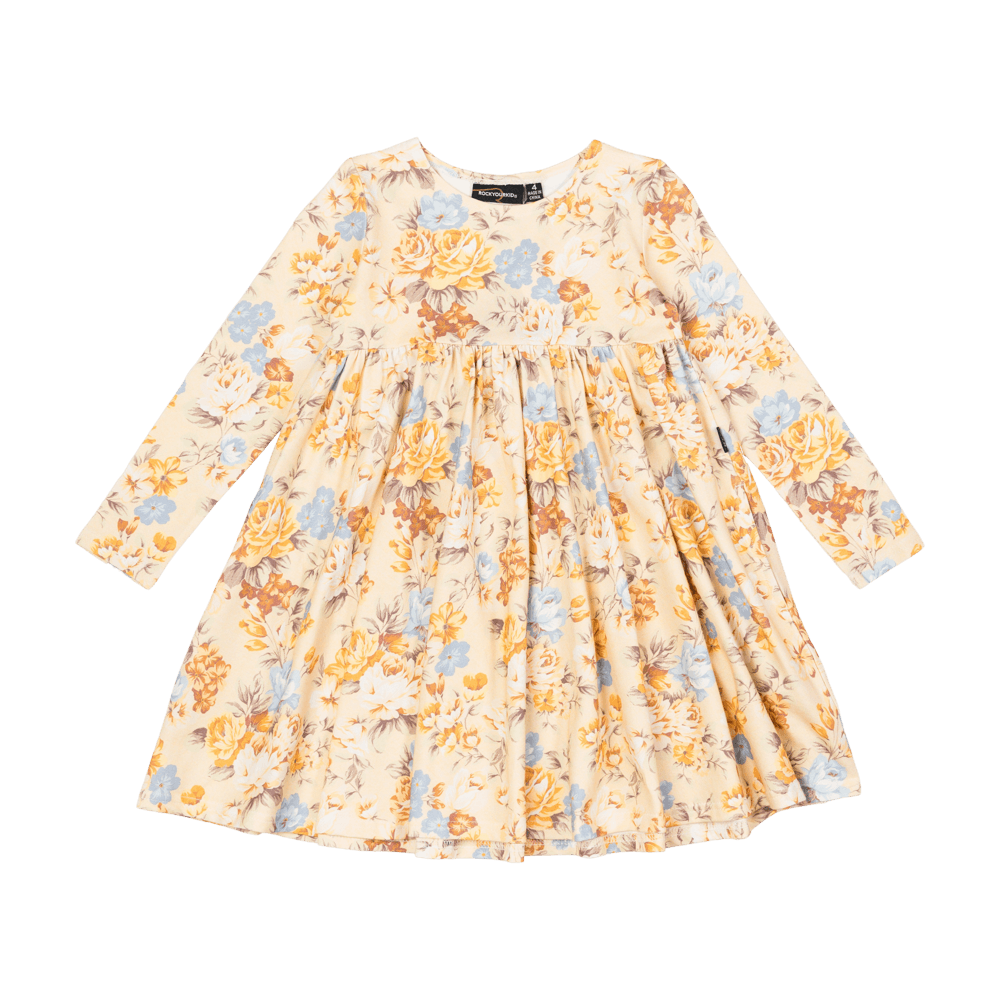 ROCK YOUR KID AUTUMNAL LS GOLDIE DRESS