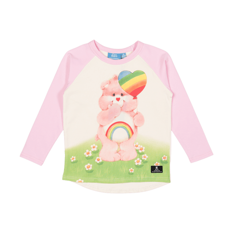 ROCK YOUR KID FRIENDSHIP AND RAINBOWS LS WAISTED DRESS