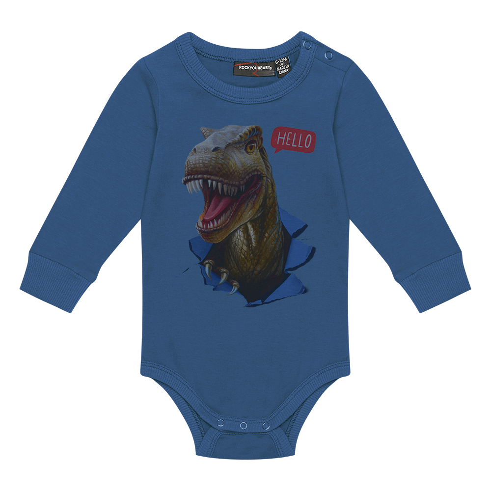 ROCK YOUR BABY HELLO DINO BODYSUIT