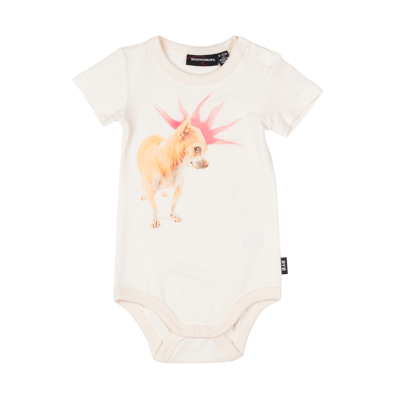 ROCK YOUR BABY PUNK CHIHUAHUA BODYSUIT