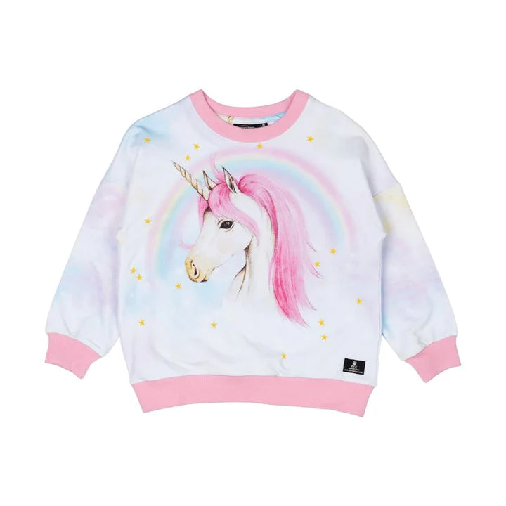 ROCK YOUR KID | PINK UNICORN SWEATSHIRT