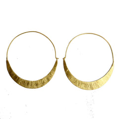 Euro Gold Slim Hoop Earrings | Melanie Woods