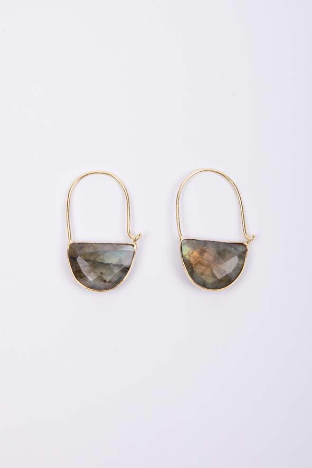Euro Gold Squiggle Earrings | Melanie Woods