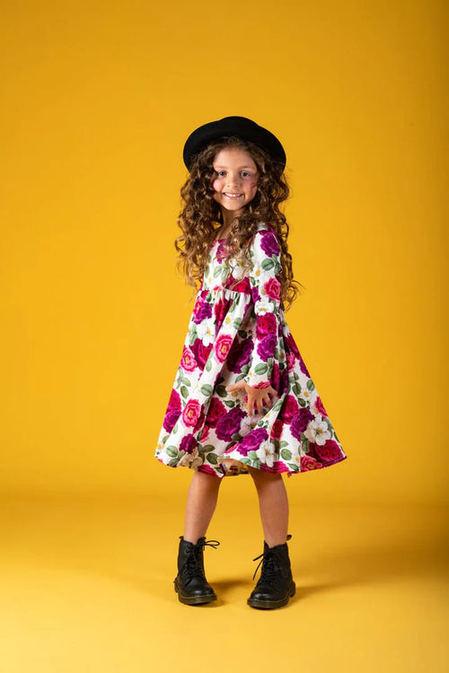 ROCK YOUR KID | LUNA LONG SLEEVE GOLDIE DRESS