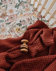 Snuggle Hunny | Umber | Diamond Knit Baby Blanket