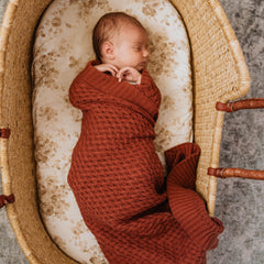 Snuggle Hunny | Umber | Diamond Knit Baby Blanket
