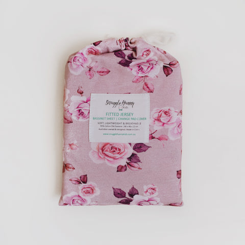 SNUGGLE HUNNY FLORANCE FITTED COT SHEET