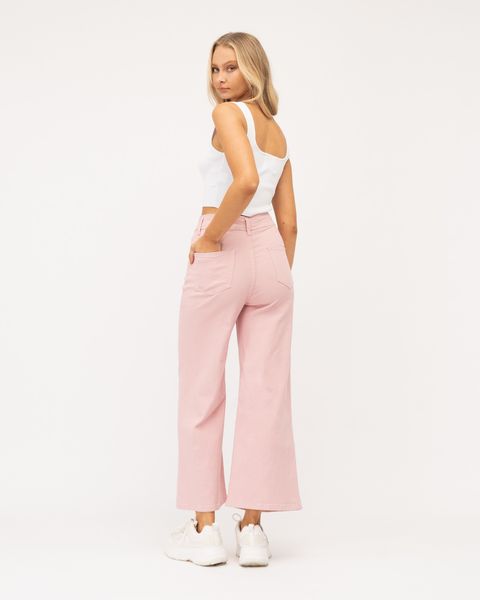 Paper Heart Vintage Flare Jeans - Rosewater