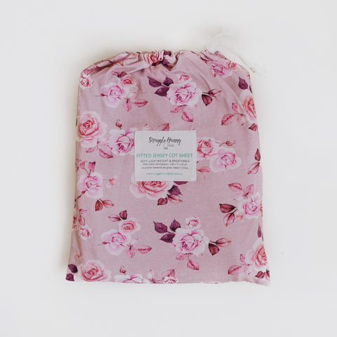 SNUGGLE HUNNY FLORANCE FITTED COT SHEET