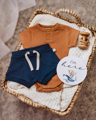 SNUGGLE HUNNY NAVY SHORTS