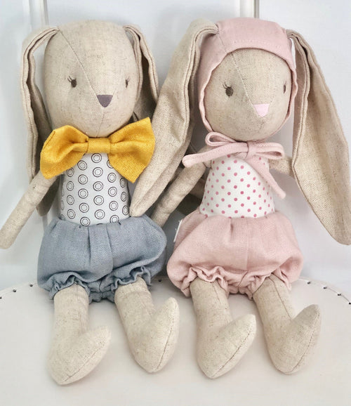 ALIMROSE | Baby Girl Bunny in Bonnet 26cm