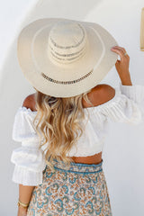 FREE SPIRIT - PAPER STRAW HAT- NATURAL