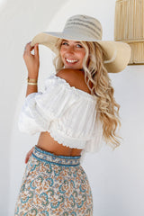 FREE SPIRIT - PAPER STRAW HAT- NATURAL