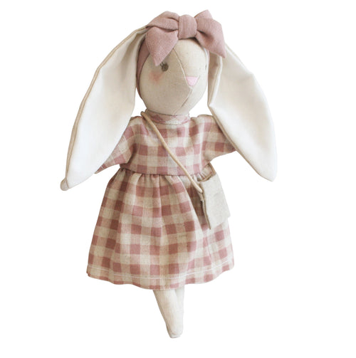 Alimrose Mini Sofia Bunny 27cm Rose Check