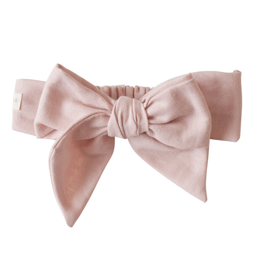 Alimrose | Linen Head Bow Pink