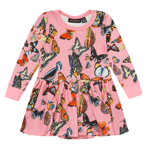 ROCK YOUR BABY BUTTERFLIES BABY WAISTED DRESS