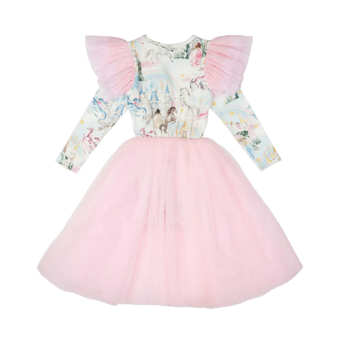 ROCK YOUR KID | FAIRY TALES LONG SLEEVE FLOUNCE DRESS