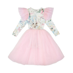 ROCK YOUR KID | FAIRY TALES LONG SLEEVE FLOUNCE DRESS